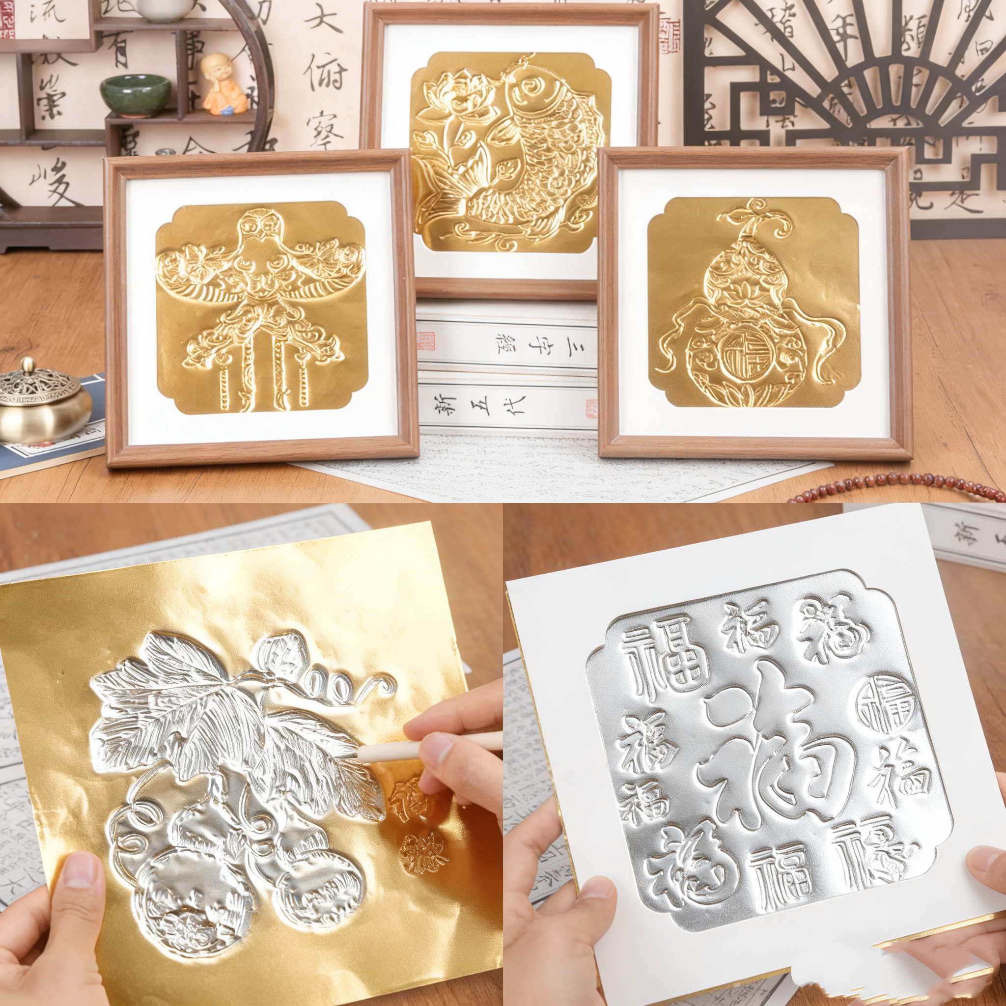 Gold foil art craft