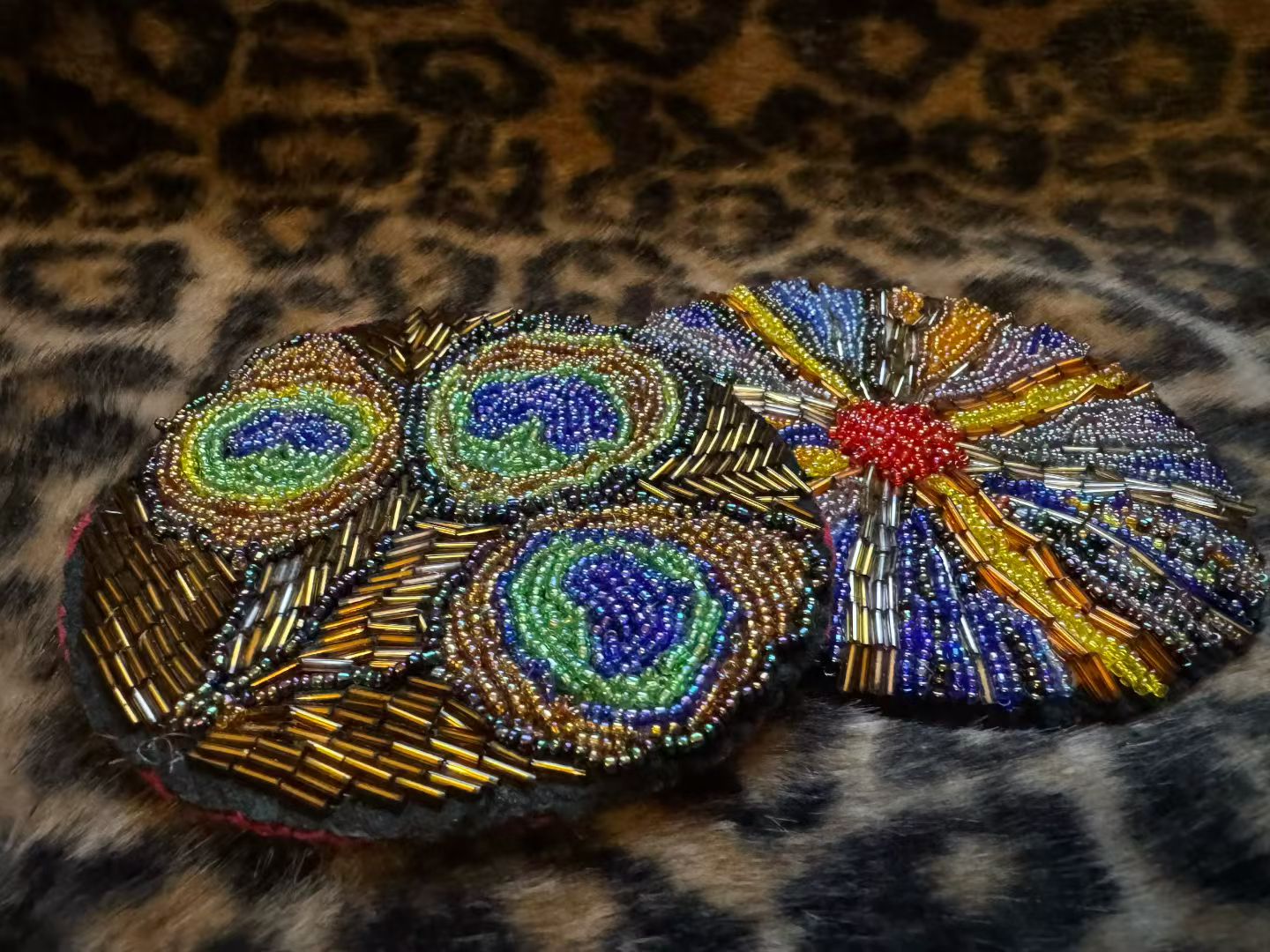Custom Handcrafted French Beadwork Coasters
